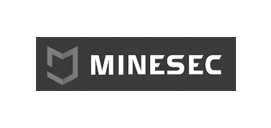 Minesec logo – Seniortekin turvallisuusalan tytäryhtiö